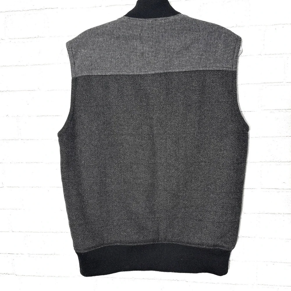 1901 Mens Wool Blend Vest Jacket Small Heritage Academia Preppy Workwear Bomber